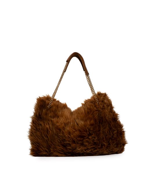 Borsa Venus Wolf Large a spalla in eco-fur ORCIANI | B02211 WLFTDS